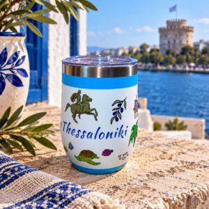 Παγούρι Greece με καραμπίνερ